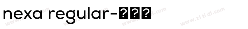 nexa regular字体转换